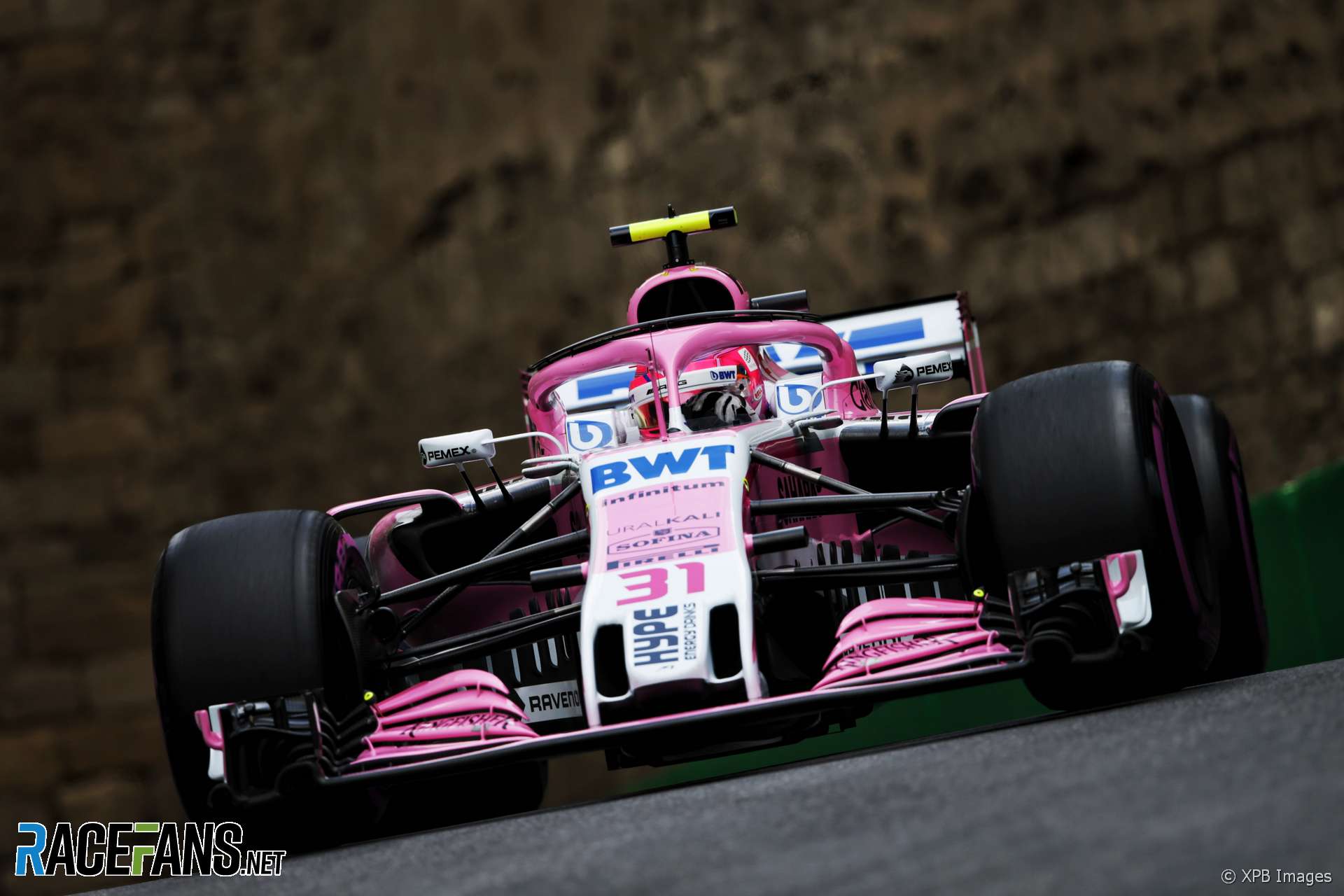 Esteban Ocon, Force India, Baku City Circuit, 2018