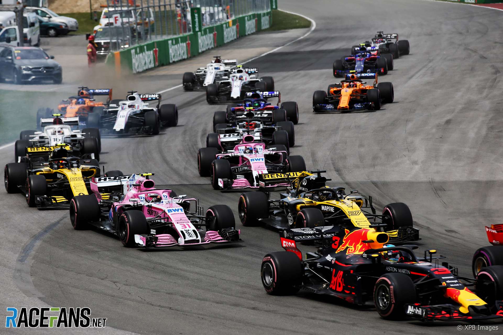 Start, Circuit Gilles Villeneuve, 2018