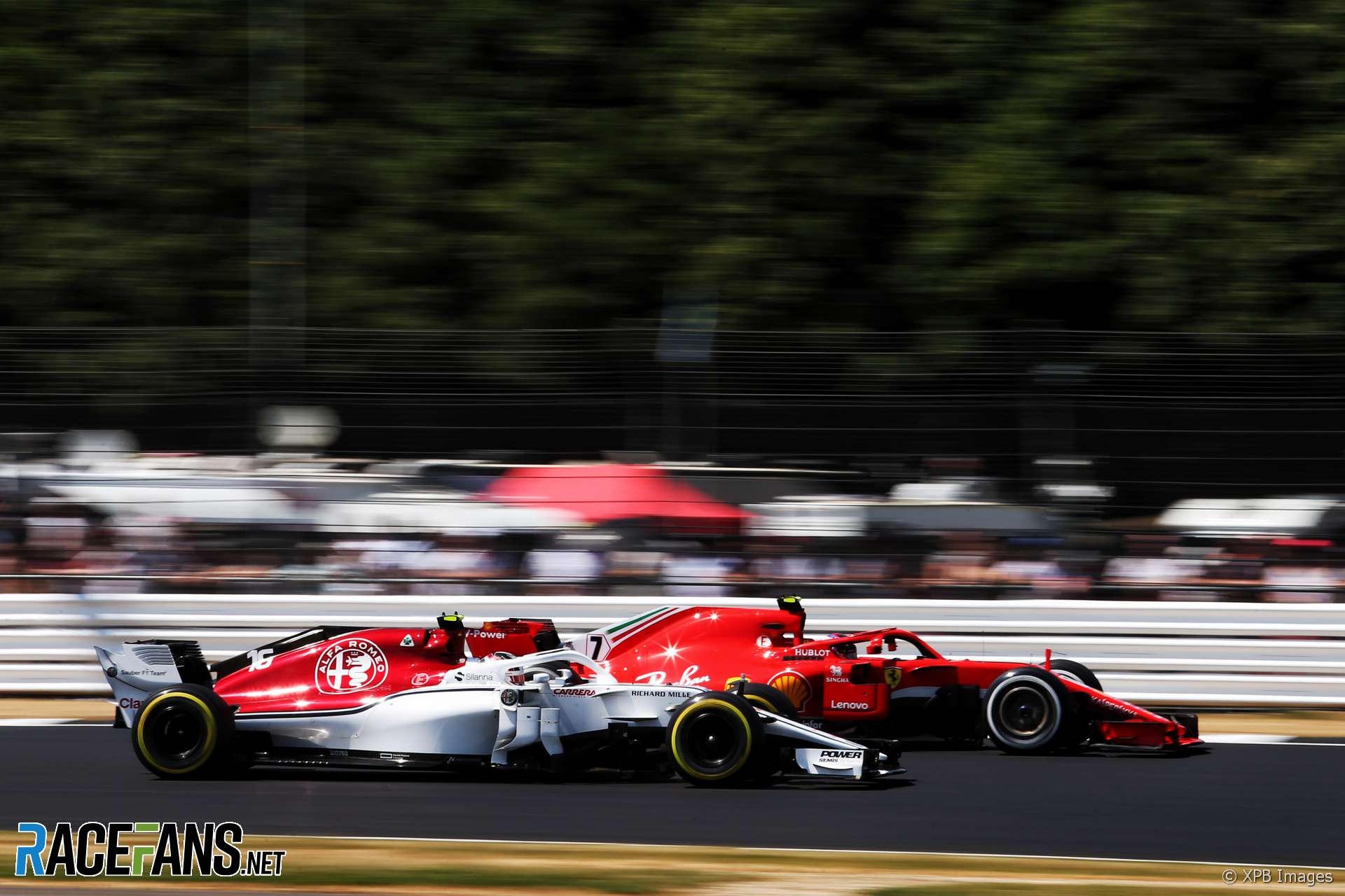 Kimi Raikkonen, Charles Leclerc, Silverstone, 2018