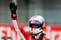 Vettel on pole at home as problem halts Hamilton in Q1