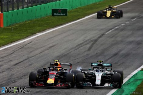 Max Verstappen, Valtteri Bottas, Monza, 2018