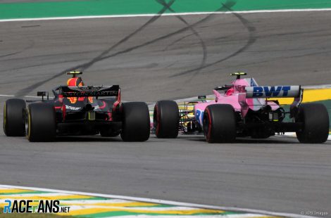 Max Verstappen, Esteban Ocon, Interlagos, 2018