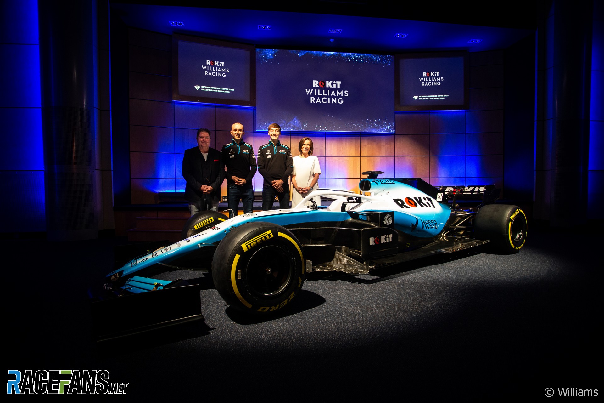 Williams 2019 livery on 2018 F1 car