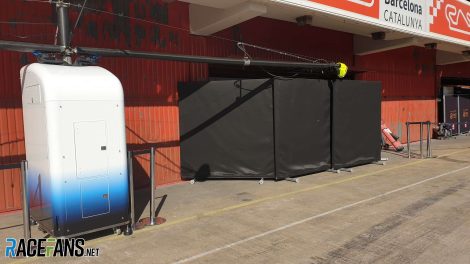 Williams garage, Circuit de Catalunya, 2019
