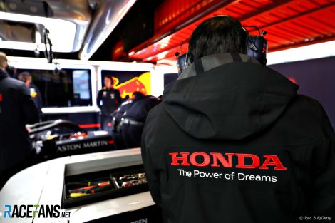 Honda technician, Red Bull, Circuit de Catalunya, 2019