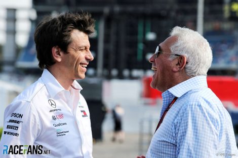 Toto Wolff, Lawrence Stroll, 2018