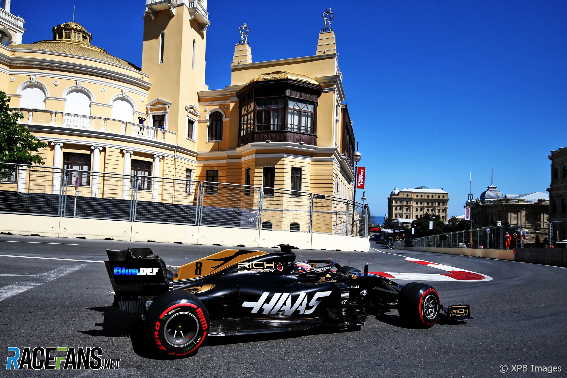 Romain Grosjean, Haas, Baku City Circuit, 2019