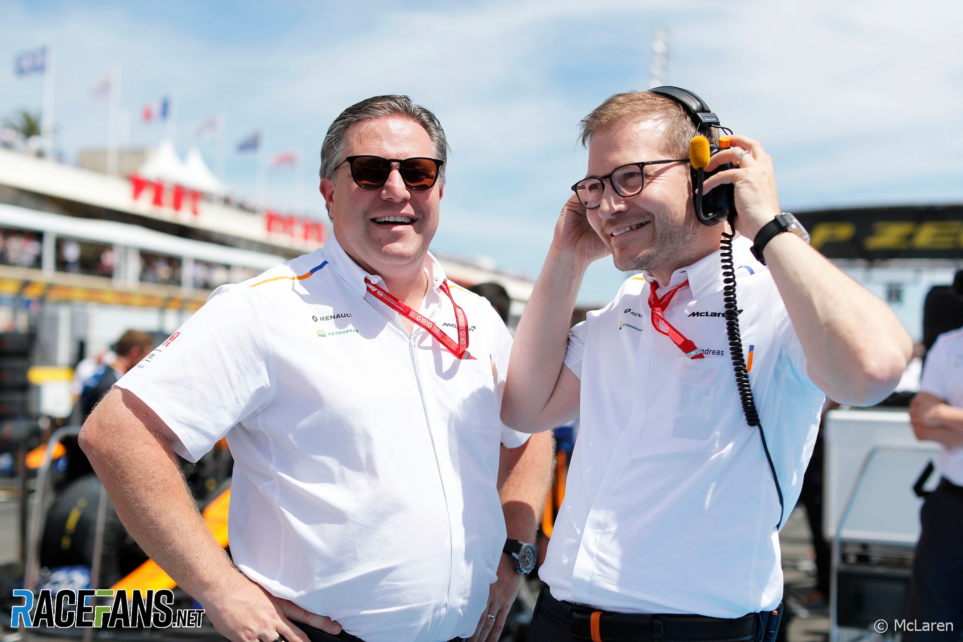 Zak Brown, Andreas Seidl, McLaren, Paul Ricard, 2019