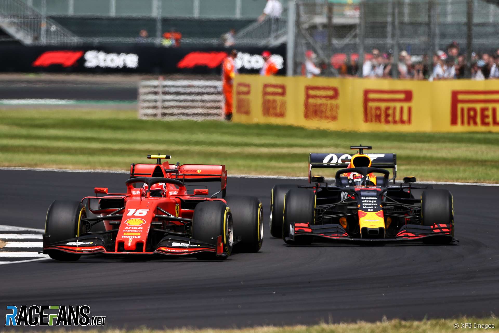 Charles Leclerc, Max Verstappen, Silverstone, 2019