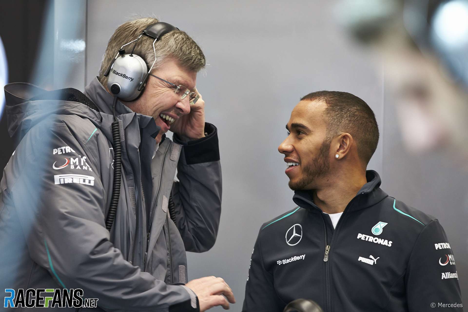 Ross Brawn, Lewis Hamilton, Mercedes, 2013