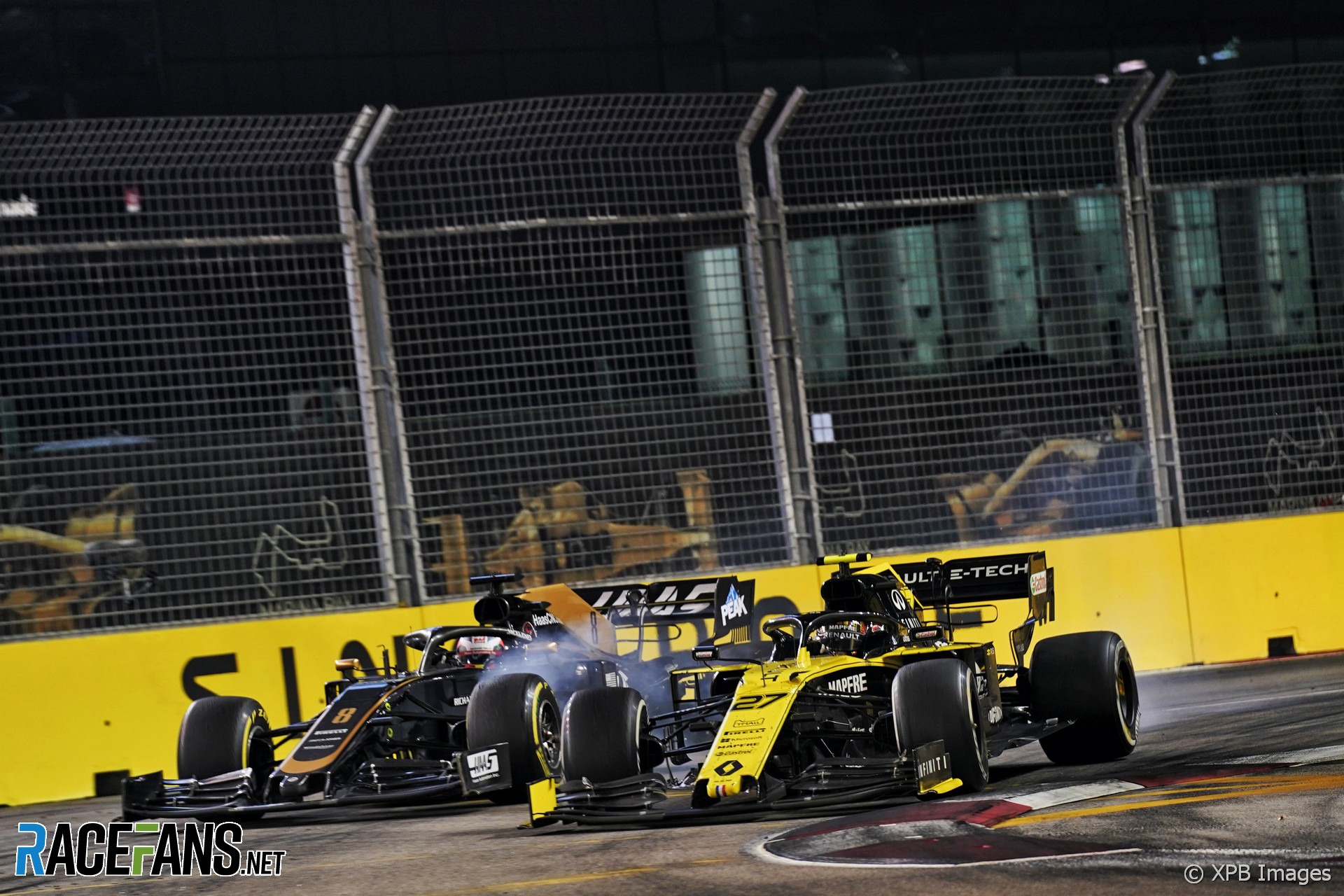 Nico Hulkenberg, Romain Grosjean, Singapore, 2019