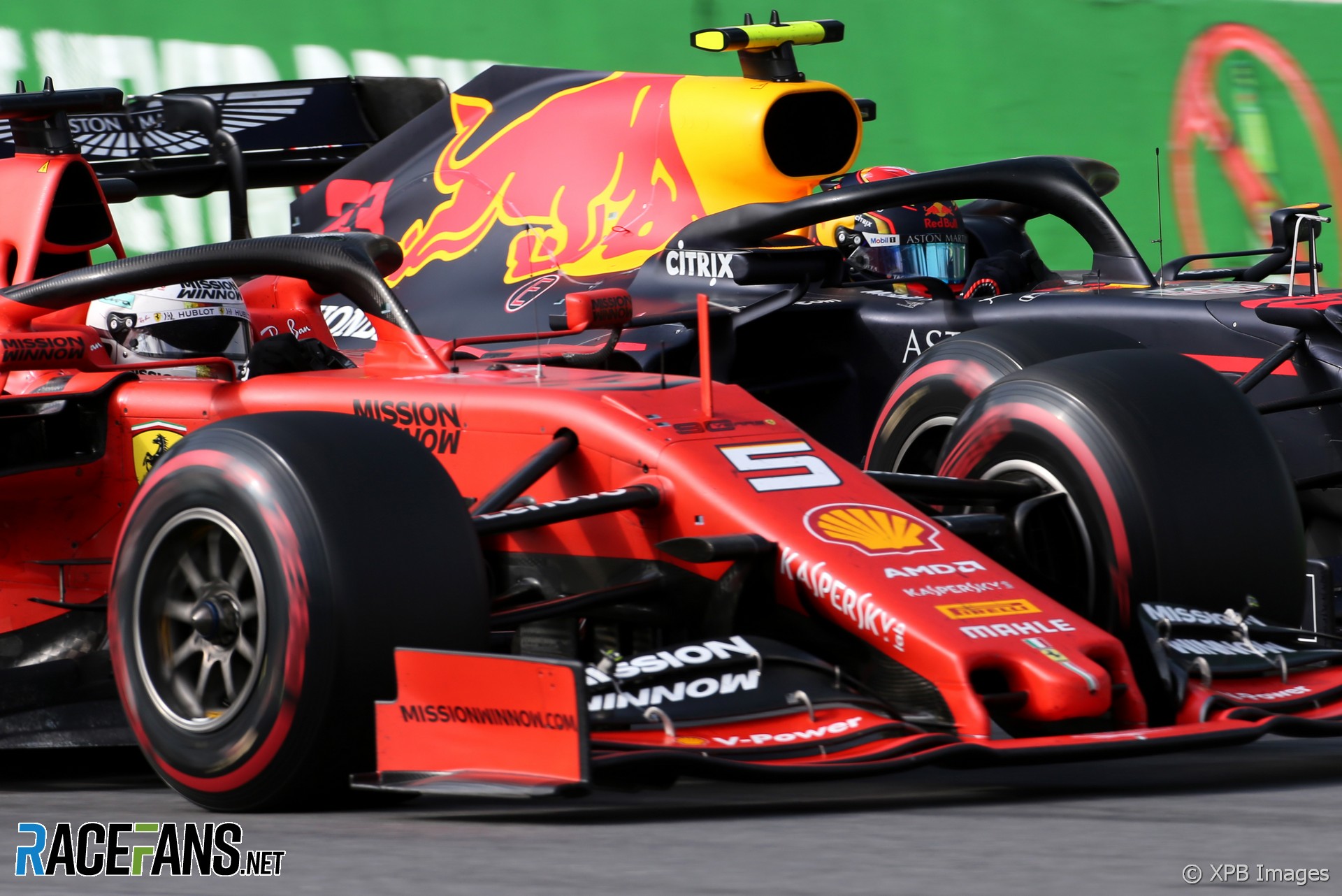 Sebastian Vettel, Alexander Albon, Interlagos, 2019