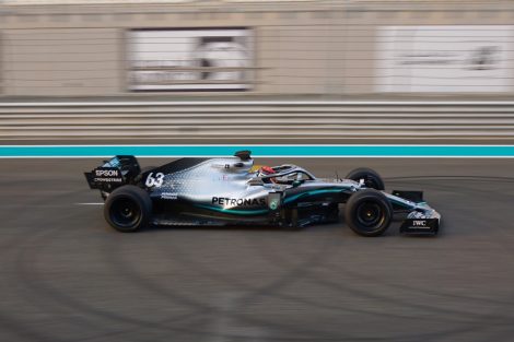 George Russell, Mercedes, Yas Marina, 2020