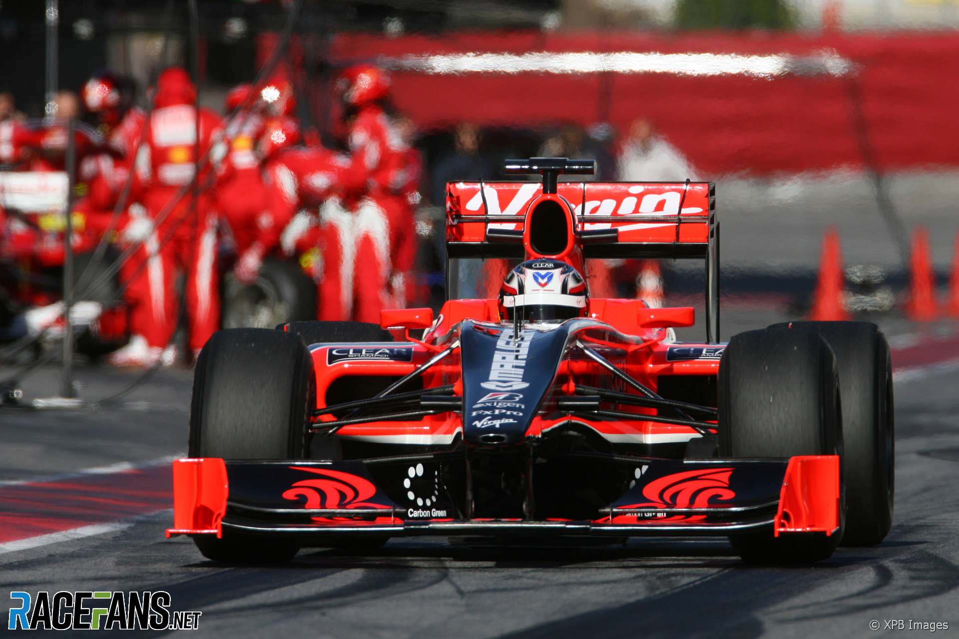 Timo Glock, Virgin, Circuit de Catalunya, 2010