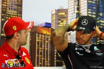 Sebastian Vettel, Lewis Hamilton, Melbourne, 2020