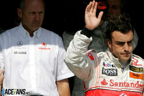 Ron Dennis, Fernando Alonso, McLaren, 2007