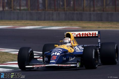 Nigel Mansell, Williams, Autodromo Hermanos Rodriguez, 1992