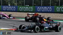Hamilton says Albon clash was “racing incident”, Wolff calls penalty “harsh”