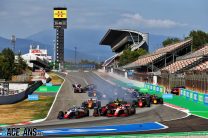 Matsushita rises from 18th to win frenetic Barcelona feature race