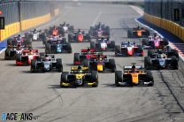 Zhou claims first F2 win as huge crash shortens race to five laps
