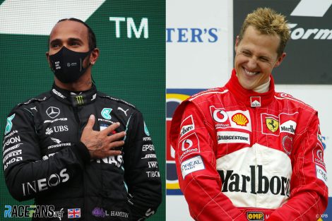 F1's seven-times champions: Hamilton and Schumacher