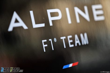Alpine logo, Bahrain International Circuit, 2021
