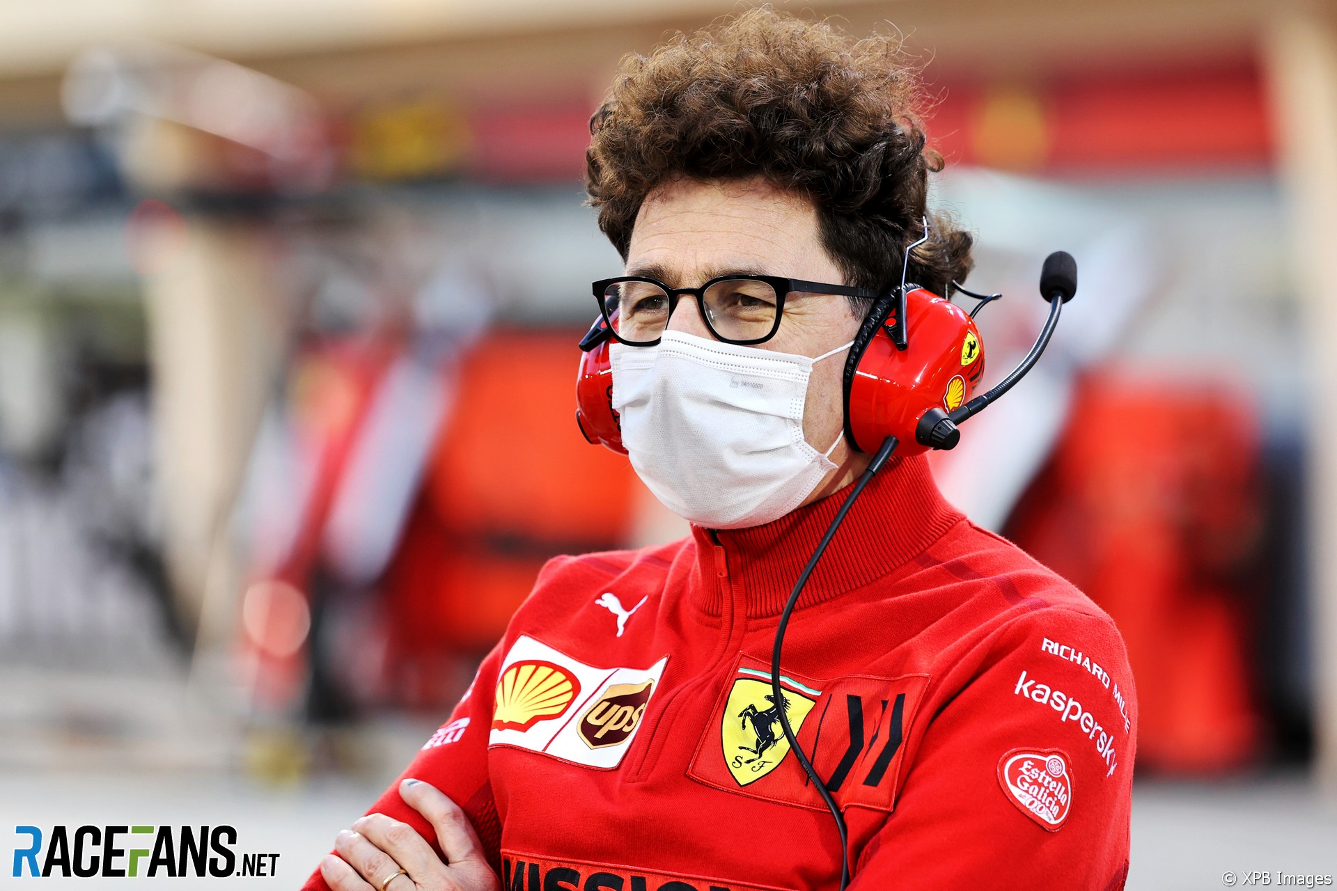 Mattia Binotto, Ferrari, Bahrain International Circuit, 2021