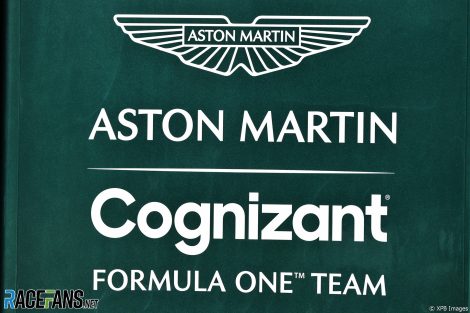 Aston Martin logo, Bahrain International Circuit, 2021