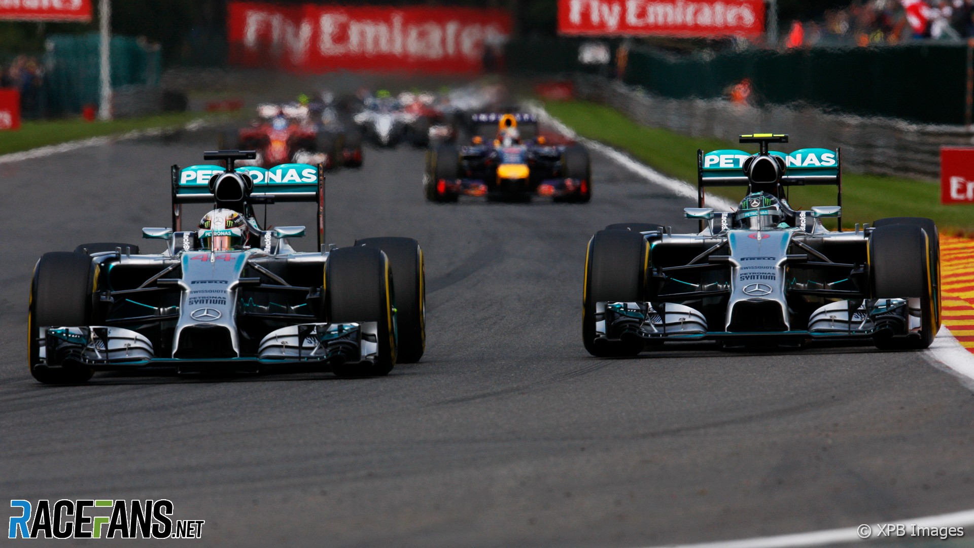 Lewis Hamilton, Nico Rosberg, Mercedes, Spa-Francorchamps, 2014