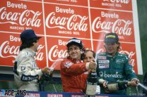 Nelson Piquet, Alain Prost, Gerhard Berger, 1986