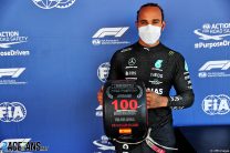 Hamilton takes 100th pole by hundredths from Verstappen