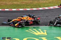 Verstappen rues lost championship lead after being ‘taken out again by a Mercedes’