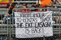 Fans banner, Monza, 2021