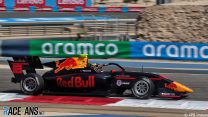 Hadjar wins FIA F3 opener after track limits penalty for Bearman