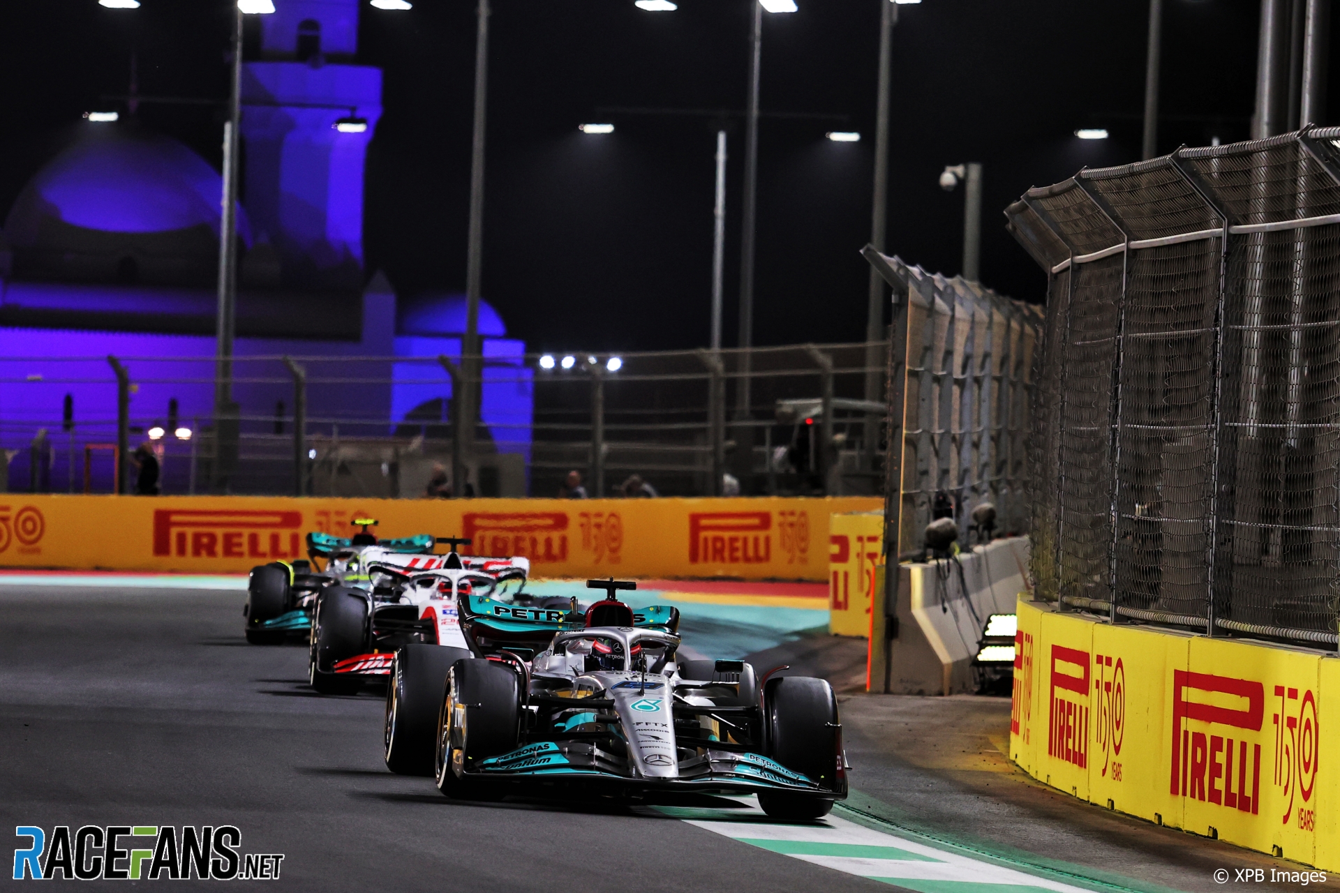 George Russell, Mercedes, Jeddah Corniche Circuit, 2022