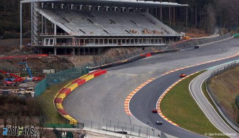 Track changes at Eau Rouge and Raidillon, Spa-Francorchamps, 2022