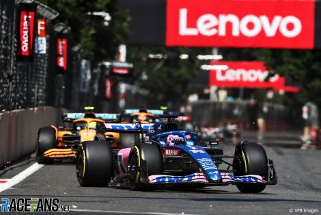 Fernando Alonso, Alpine, Baku Street Circuit, 2022