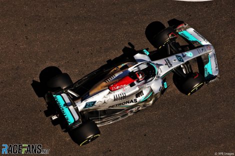 George Russell, Mercedes, Baku City Circuit, 2022