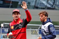 (L to R): Charles Leclerc, Ferrari; Pierre Gasly, AlphaTauri; Red Bull Ring, 2022