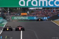 (L to R): Max Verstappen, Red Bull; Charles Leclerc, Ferrari, Hungaroring, 2022