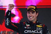 Perez wins in Jeddah as Verstappen climbs from 15th to second